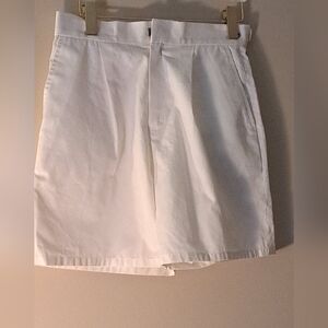 White Casual Shorts